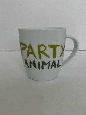 Party Animal White Ceramic Coffee Mug